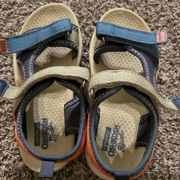 OshKosh B'gosh Kids Sandals - Blue, Tan, and Orange - Picture 1 of 3